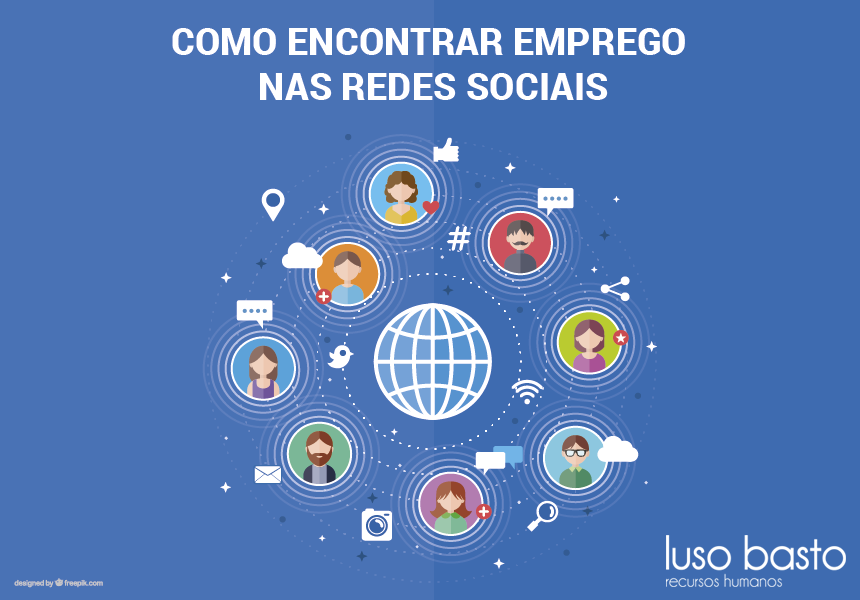 encontrar emprego nas redes sociais